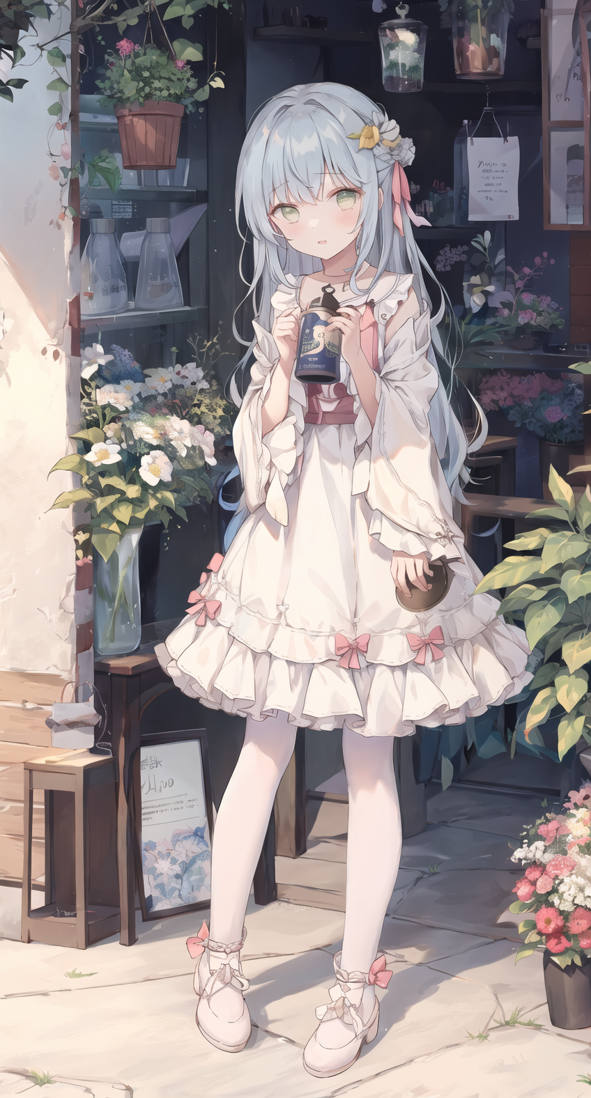 325974-1824190126-plant, potted_plant, 1girl, birdcage, cage, watering_can, long_hair, solo, very_long_hair, tanabata, vines, leaf, ivy, long_slee.png